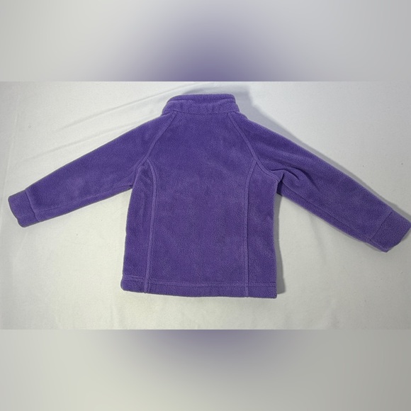 Columbia Toddler Girls Purple Fleece Jacket Size 3T Benton Springs Full Zip Coat - Picture 7 of 14